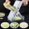 Premium Kitchen Manual Vegetable Slicer Grater Food Prep Press 4