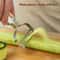 Stainless Steel Wide Blade Fruit Vegetable Peeler For Melons Cucumbers Produce 4
