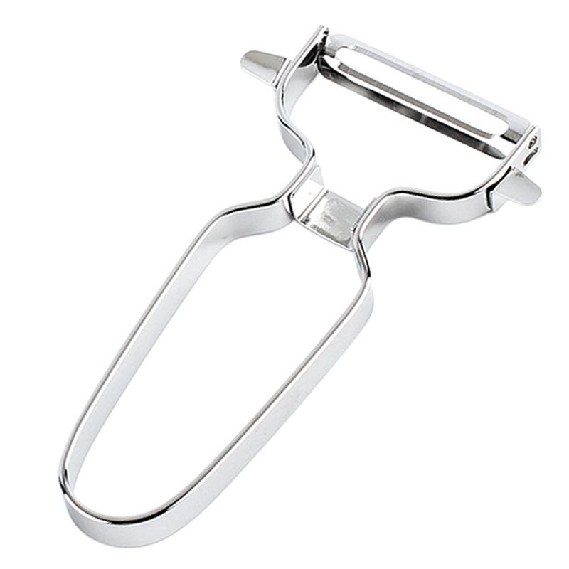 Stainless Steel Wide Blade Fruit Vegetable Peeler For Melons Cucumbers Produce 2