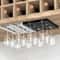 Free Punch Wine Glass Rack Under Cabinet Hanging Holder For Kitchen Bar Storage 0