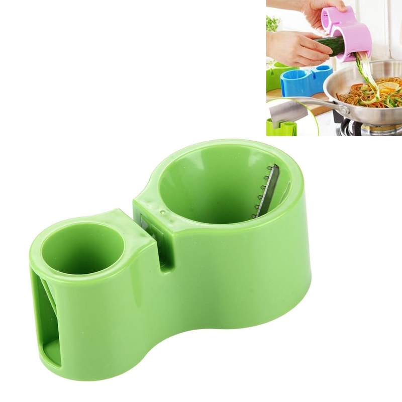 Premium Multifunction Double Head Grater & Knife Sharpener Spiral Kitchen Tool