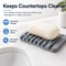 Flexible Self Draining Silicone Soap Dish Holder For Bathroom Kitchen 3