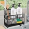 Premium 2 Tier Kitchen Sink Organizer Sponge Drying Rack With 360 Drainage 0