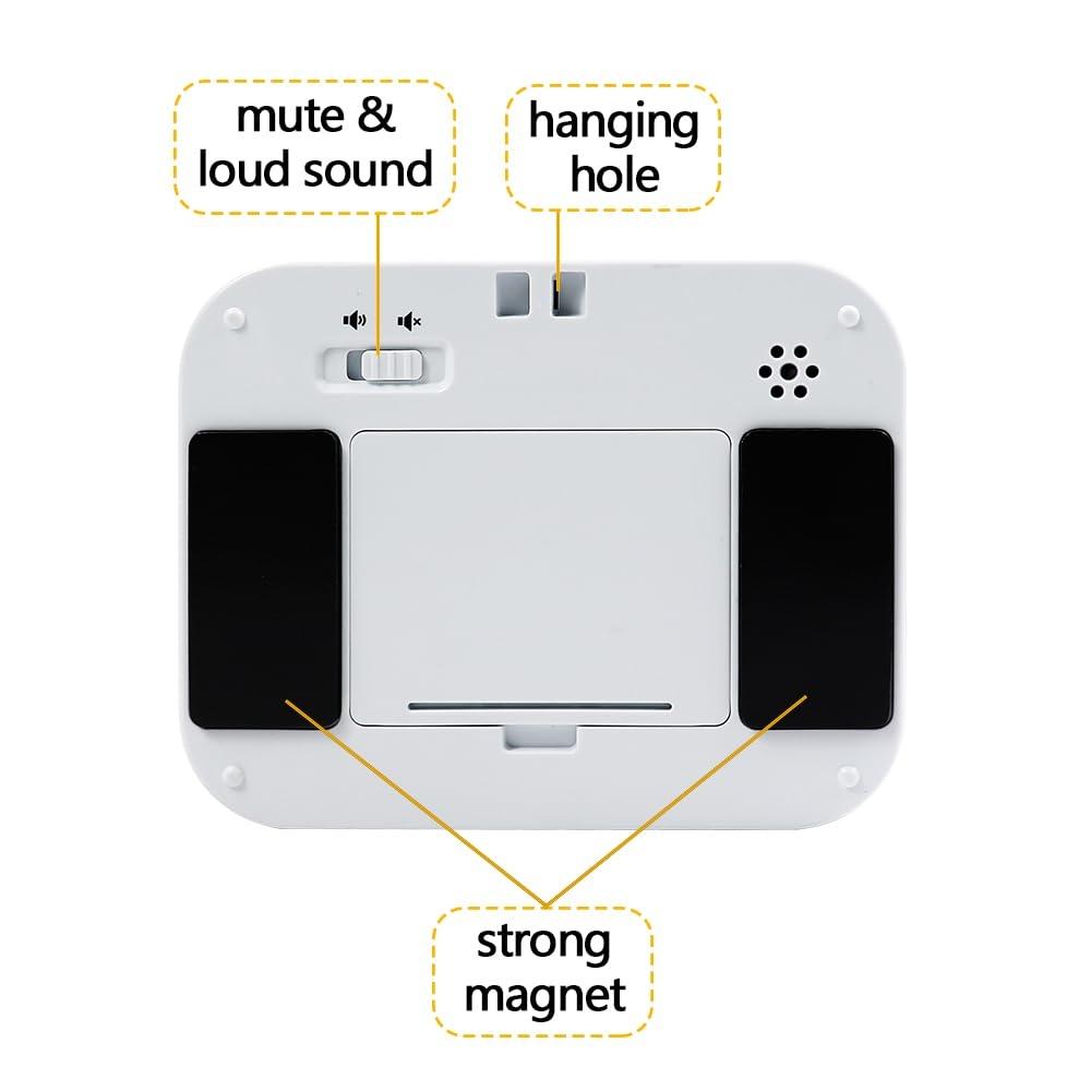 Silent LED Magnetic Kitchen Timer With Large LED Display Countdown Memory 1