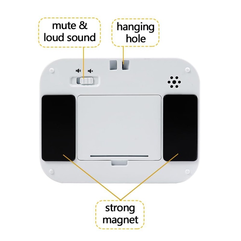 Silent LED Magnetic Kitchen Timer With Large LED Display Countdown Memory 1