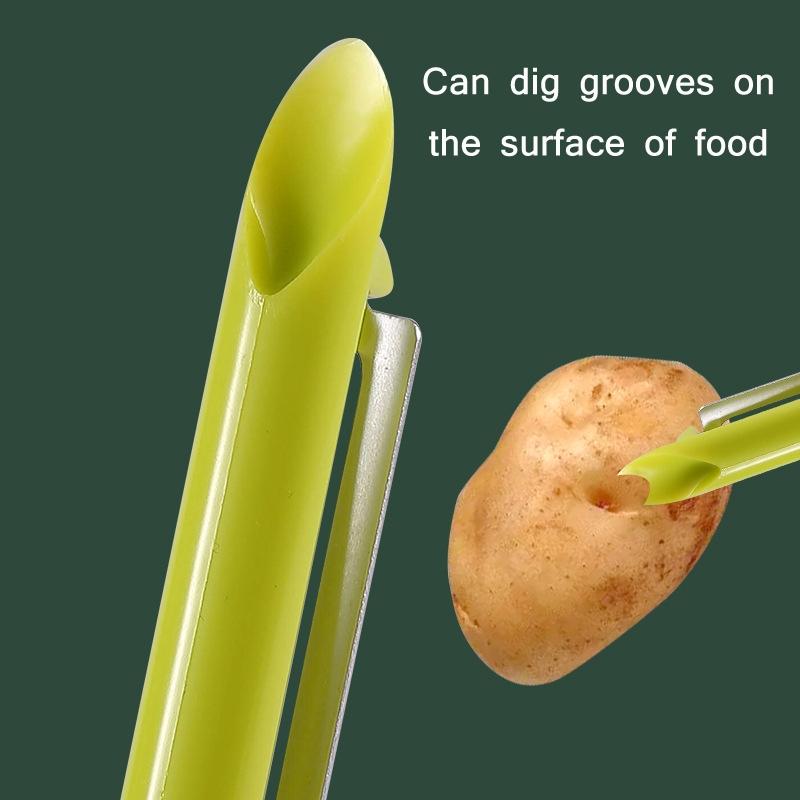 Premium Multifunctional Green Onion Peeler Scallion Slicer Kitchen Herb Cutter 6