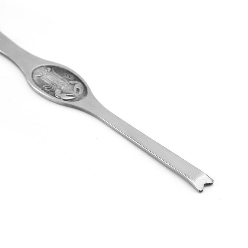 Premium Stainless Steel Crab Spoon Lobster Fork Set Durable Seafood Tools 4