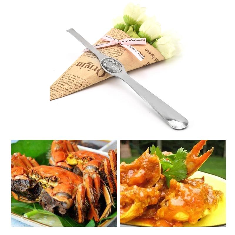 Premium Stainless Steel Crab Spoon Lobster Fork Set Durable Seafood Tools 2