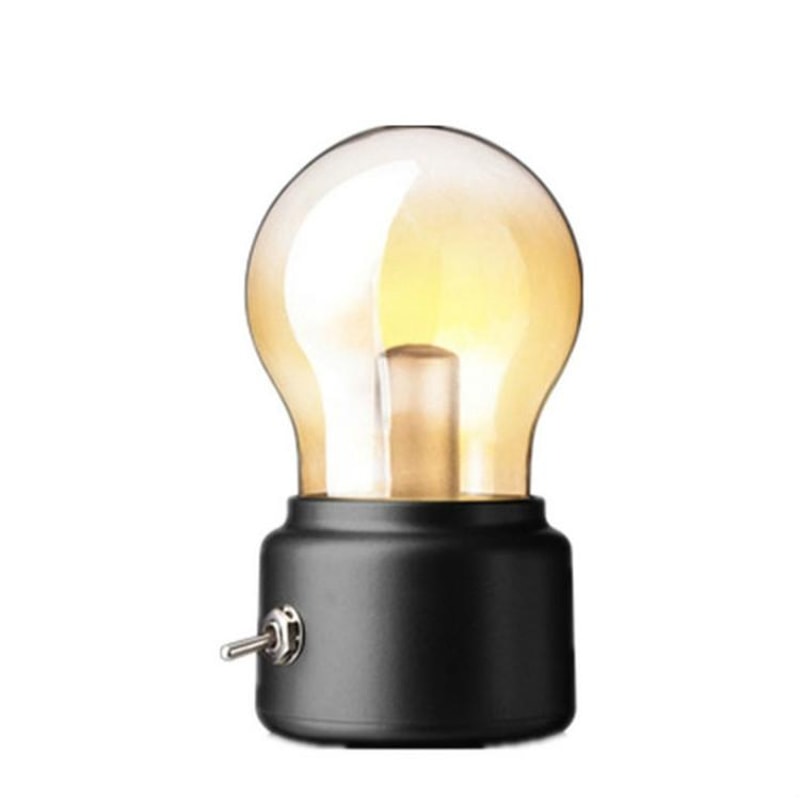 USB Rechargeable Night Light Retro Warm Ambient Bedside Lamp 2