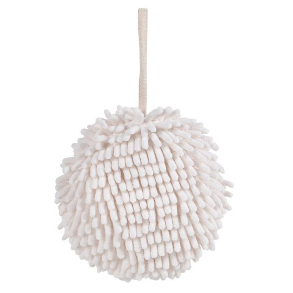 Premium Hanging Chenille Hand Towel Ball Quick Dry Super Absorbent 2