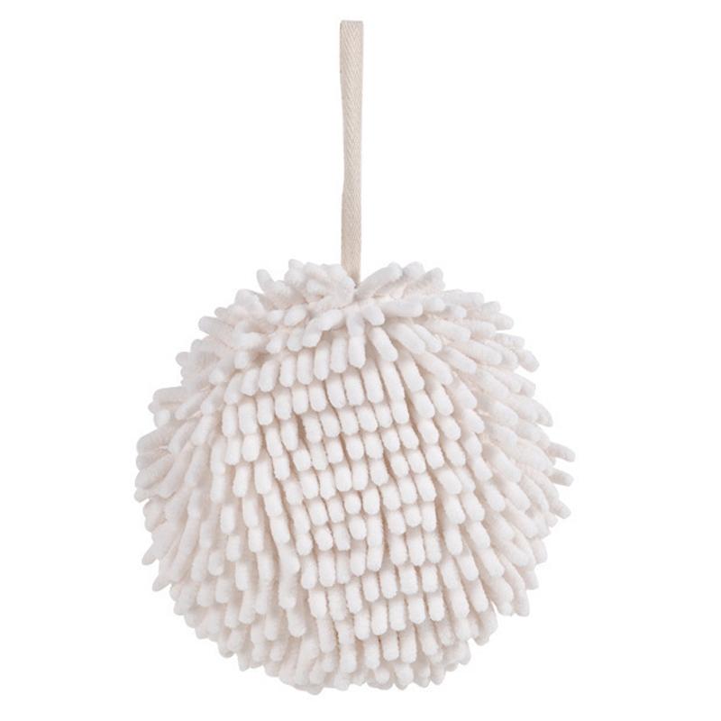 Premium Hanging Chenille Hand Towel Ball Quick Dry Super Absorbent 2
