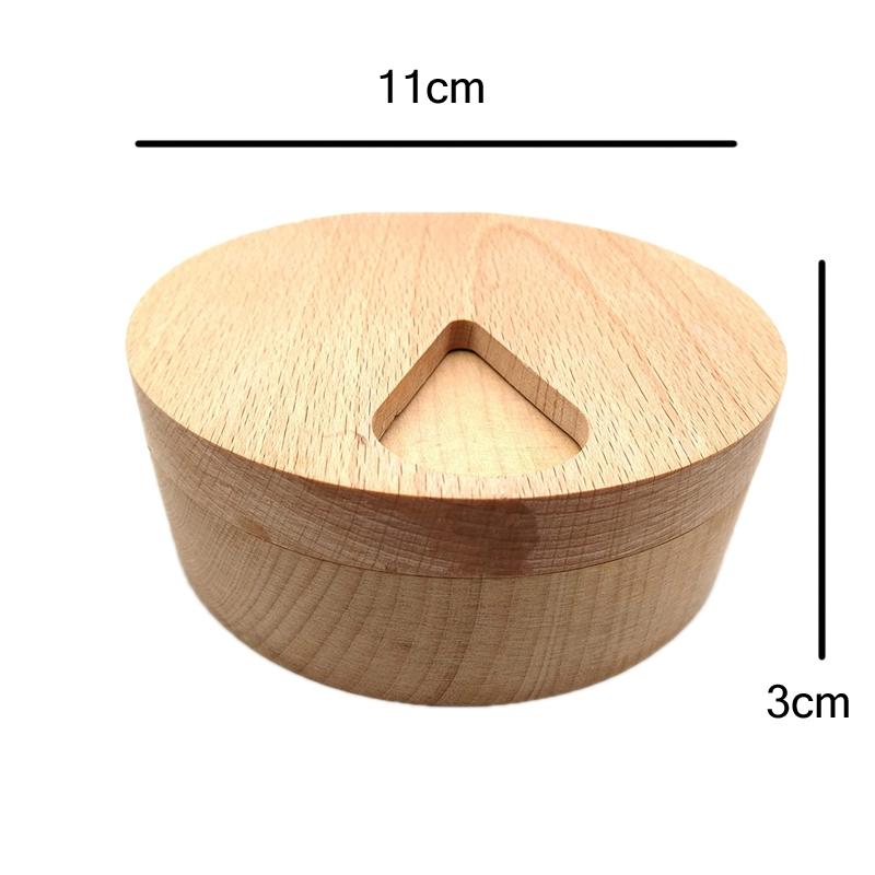 Natural Beech Wood 7 Compartment Herb & Medicine Storage Box Organizer