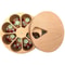 Natural Beech Wood 7 Compartment Herb & Medicine Storage Box Organizer