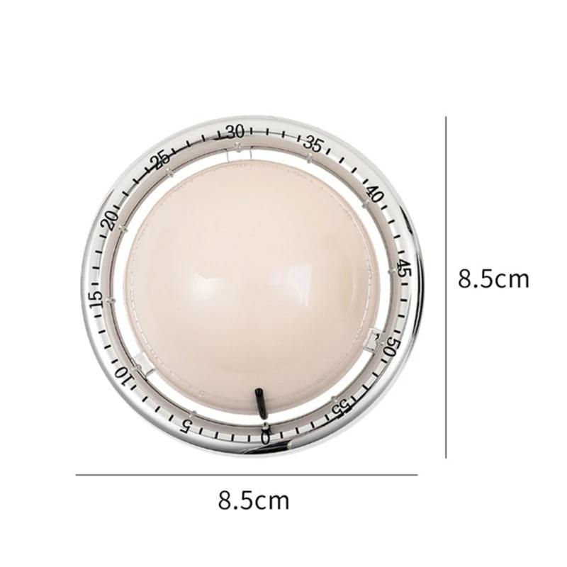 Magnetic Mechanical Kitchen Timer Clock Battery Free Visual Countdown 5