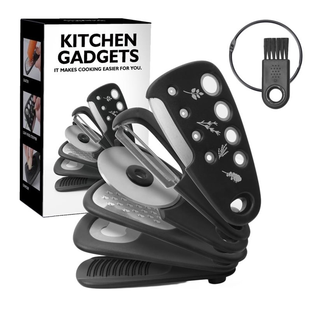 Premium 6 Piece Multi Functional Kitchen Gadget Set Space Saving Essential Tools 8
