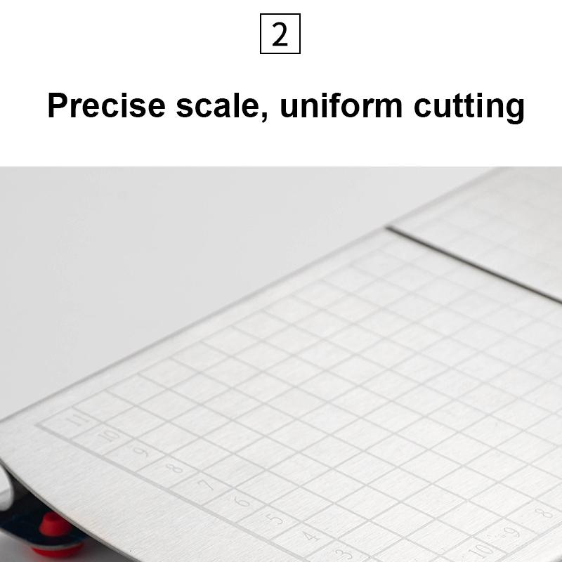 Stainless Steel Cheese Slicer Kitchen Cutter With Scale Bread Divider 4