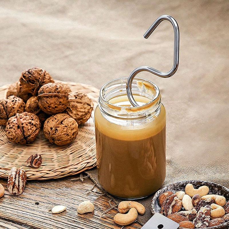 Stainless Steel Peanut Butter Stirrer Nut Butter Mixer Tool 7