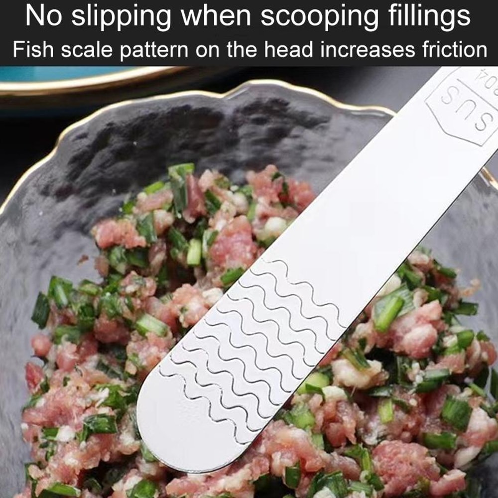 Stainless Steel Stirring Dumpling Mixing Spoon Set 6