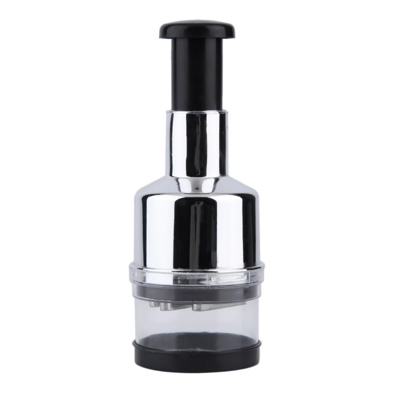 Garlic Onion Press Cutter With Ergonomic Grip 304 Stainless Steel Kitchen Chopper 7
