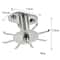 Premium Stainless Steel 360 Rotating Kitchen Shelf No Punch Hanging Shelf Organizer 4