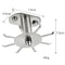 Premium Stainless Steel 360 Rotating Kitchen Shelf No Punch Hanging Shelf Organizer 4