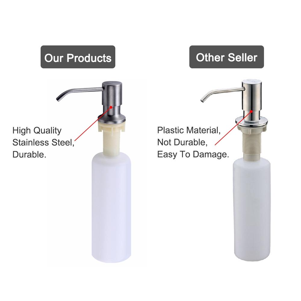 Premium Built In 304 Stainless Steel Kitchen Sink Soap Dispenser 3
