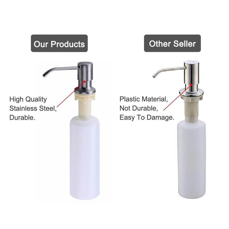 Premium Built In 304 Stainless Steel Kitchen Sink Soap Dispenser 3