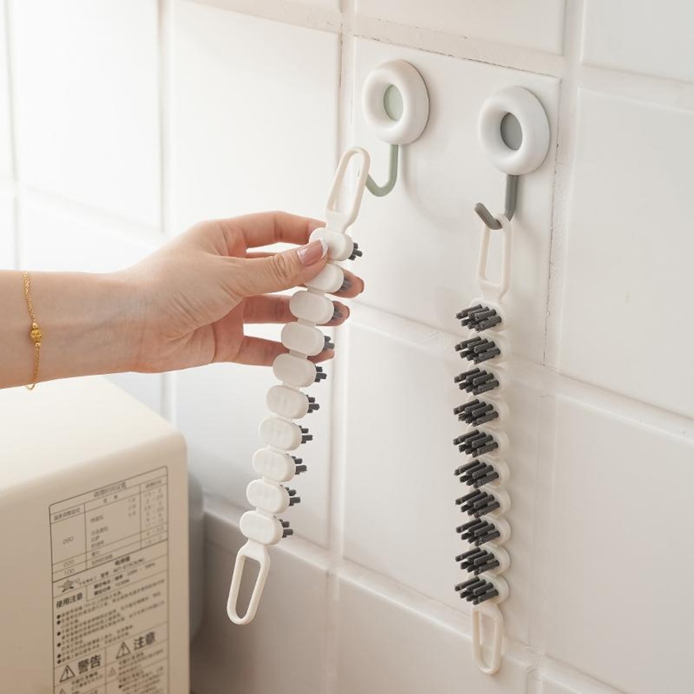 Bendable Multifunctional Crevice Faucet Cleaning Brush Set 3