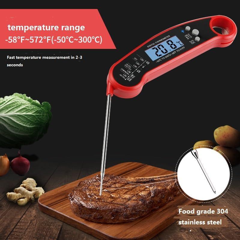PrecisionFold LCD Foldable Digital Food Thermometer Instant Read Meat Thermometer 6