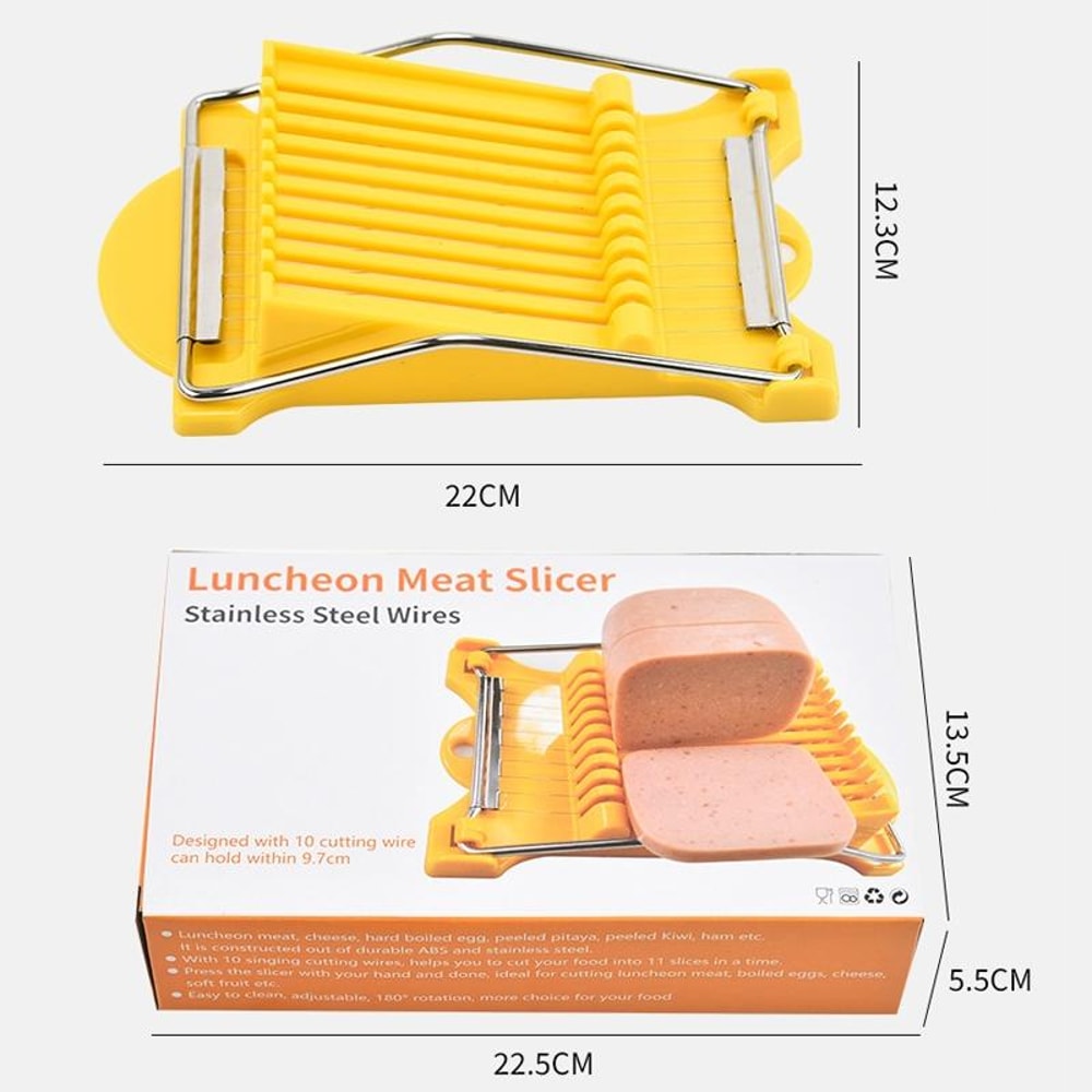 Household Ham Fruit Slicer Precision Egg Food Cutter 4