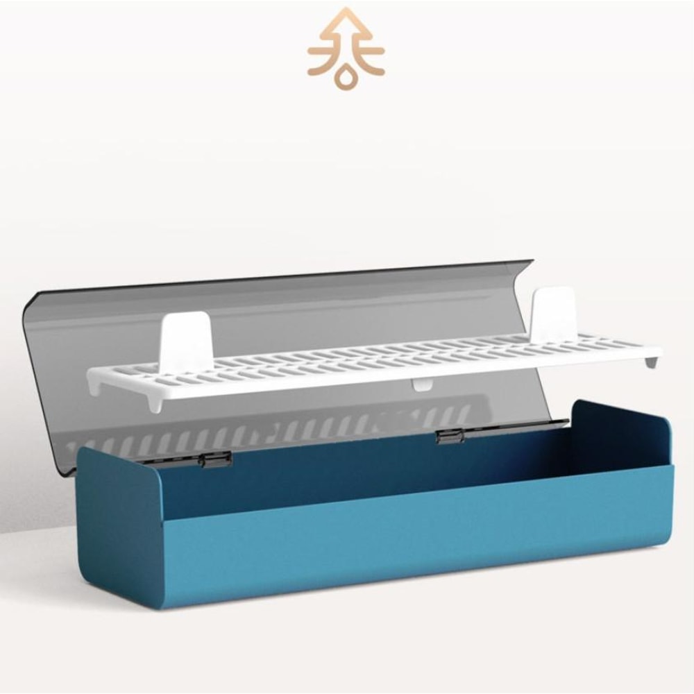 Premium Dust Proof Kitchen Chopstick Utensil Storage Box With Drainage 2