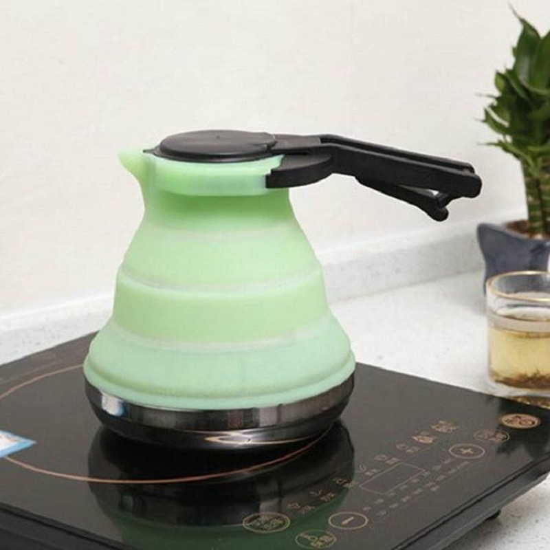 Foldable Silicone Coffee Tea Teapot Portable Heat Resistant 3