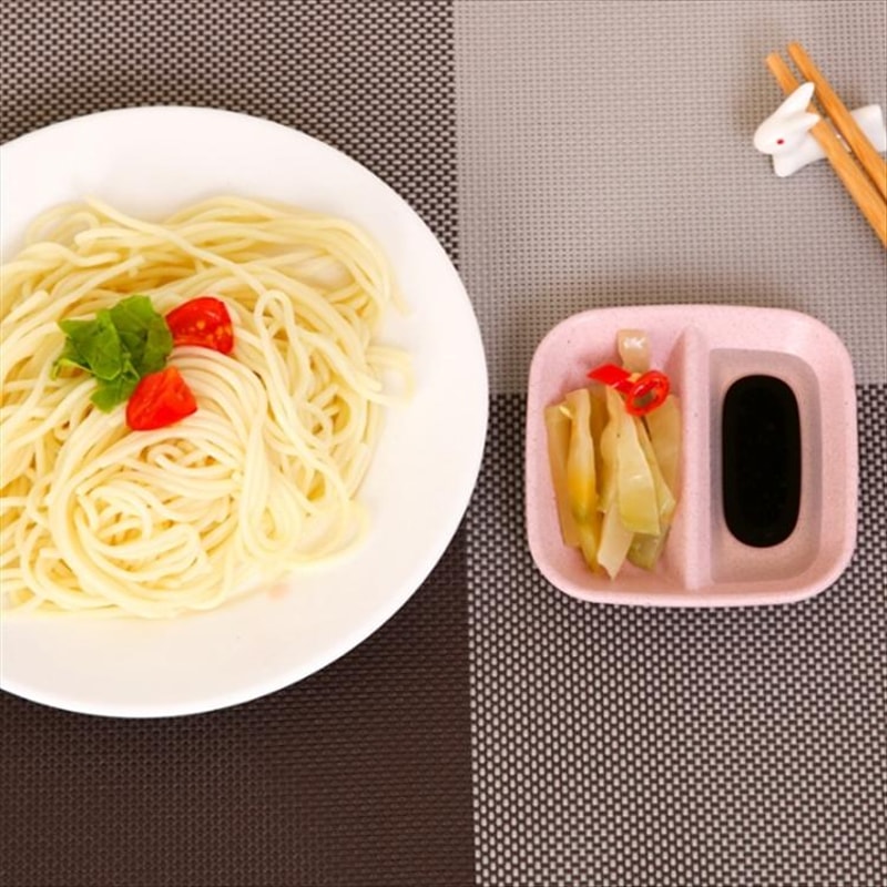Premium 10 Piece Wheat Straw Kitchen Sauce Seasoning Dish Set 1
