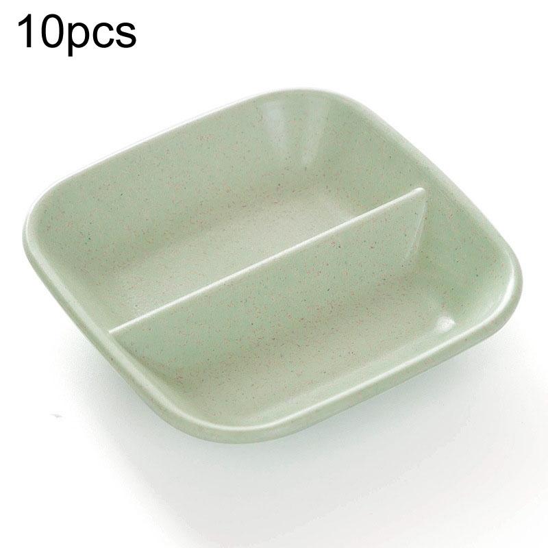 Premium 10 Piece Wheat Straw Kitchen Sauce Seasoning Dish Set 2