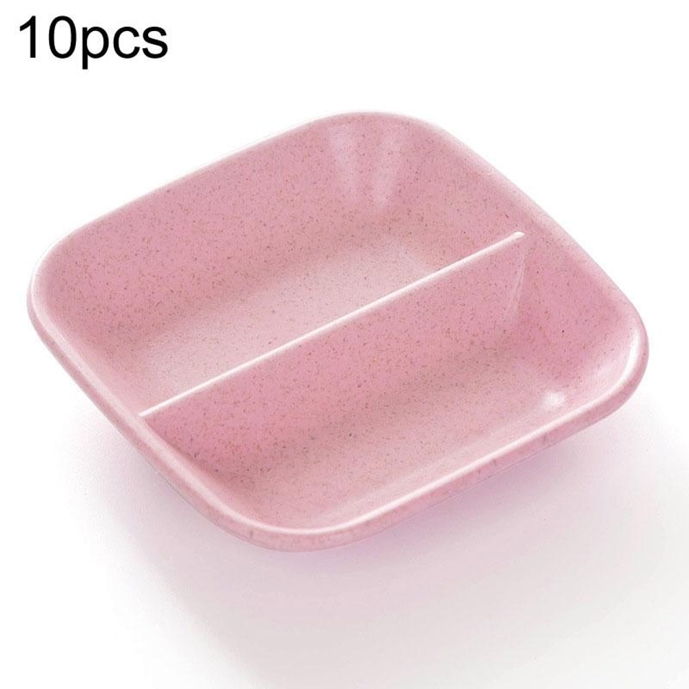 Premium 10 Piece Wheat Straw Kitchen Sauce Seasoning Dish Set 6