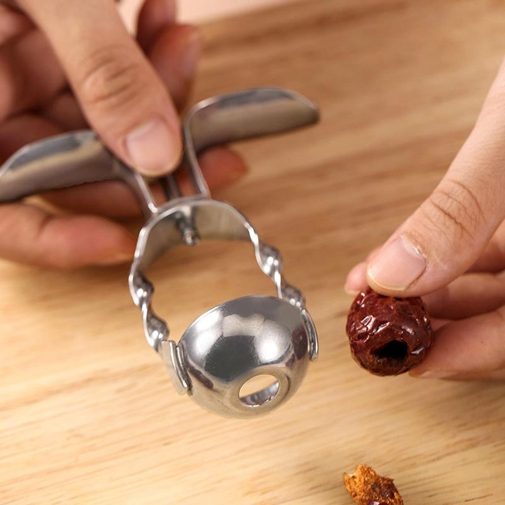 Premium Stainless Steel Cherry Pitter & Fruit Corer Tool for Kitchen Prep