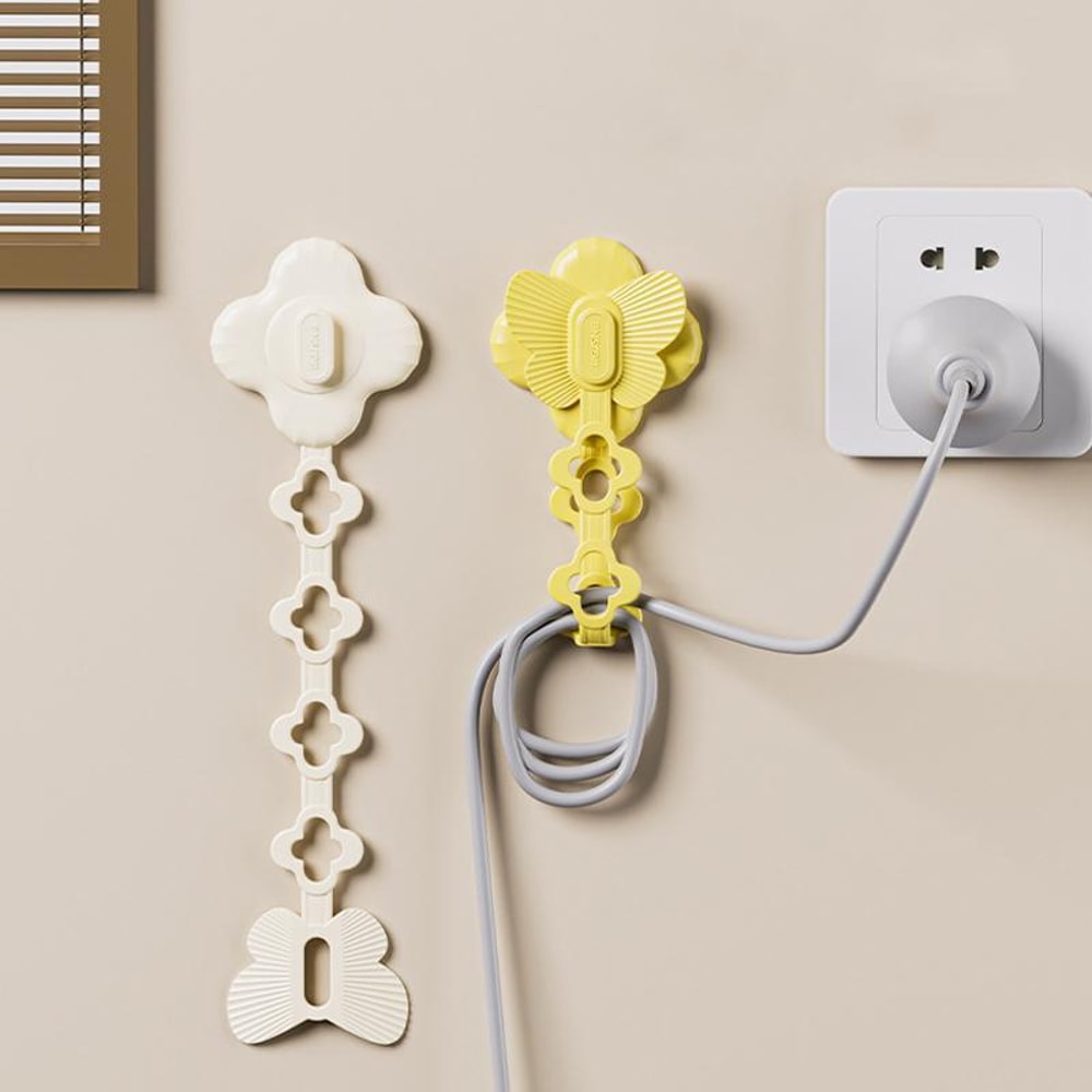 Kitchen Cable Organizer Power Cord Winder Holder Adhesive Cable Management Hook 0