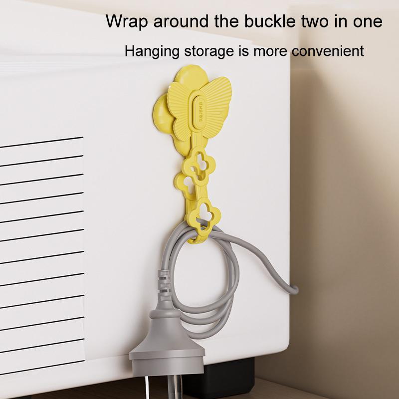 Kitchen Cable Organizer Power Cord Winder Holder Adhesive Cable Management Hook 3