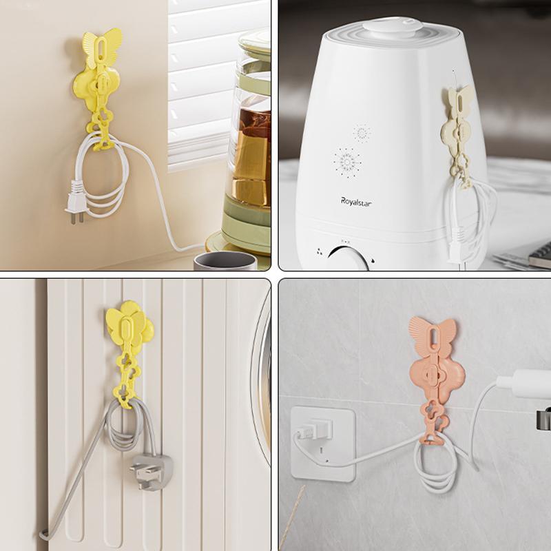 Kitchen Cable Organizer Power Cord Winder Holder Adhesive Cable Management Hook 7