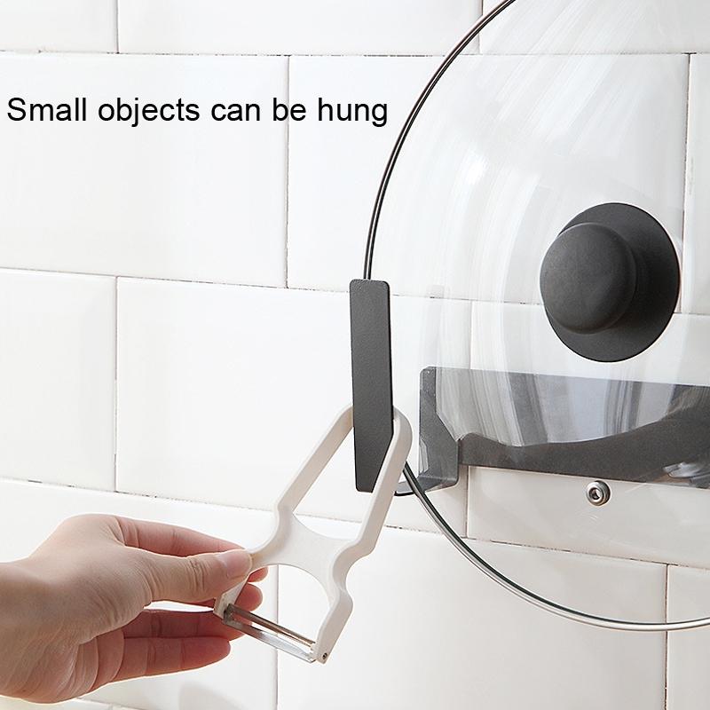 Wall Mounted Carbon Steel Pot Lid Holder Cutting Board Storage Rack 3