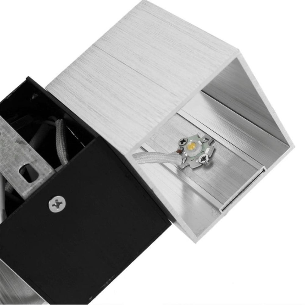 Compact 6W LED Wall Lamp With Rotatable Heads For Indoor Lighting 2