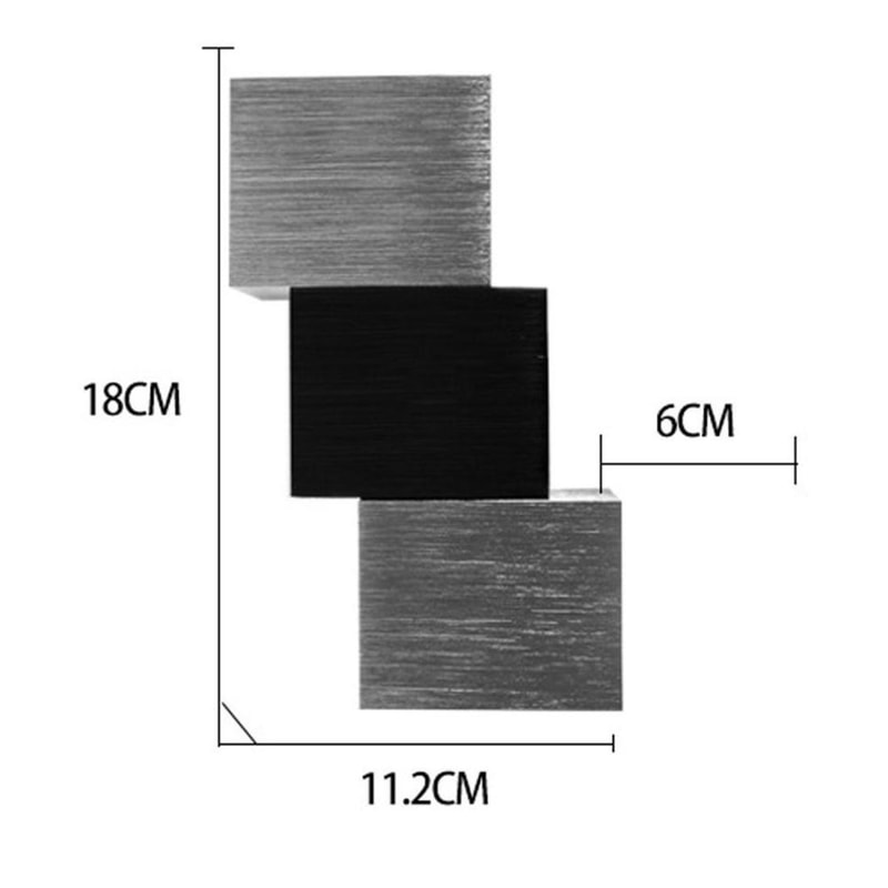 Compact 6W LED Wall Lamp With Rotatable Heads For Indoor Lighting 4