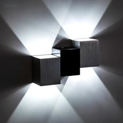 compact 6w led wall lamp with rotatable heads for indoor lighting