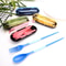 Mini Portable Travel Dinner Set For Kids Students Candy Color Foldable Tableware 8