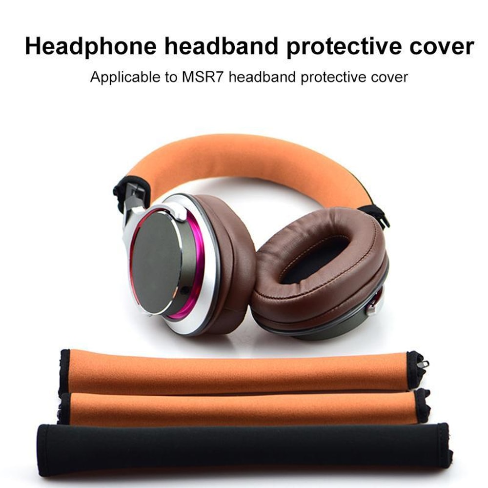 Premium Neoprene Zipper Replacement Headband Cushion Pad For ATH MSR7 Headphones 4