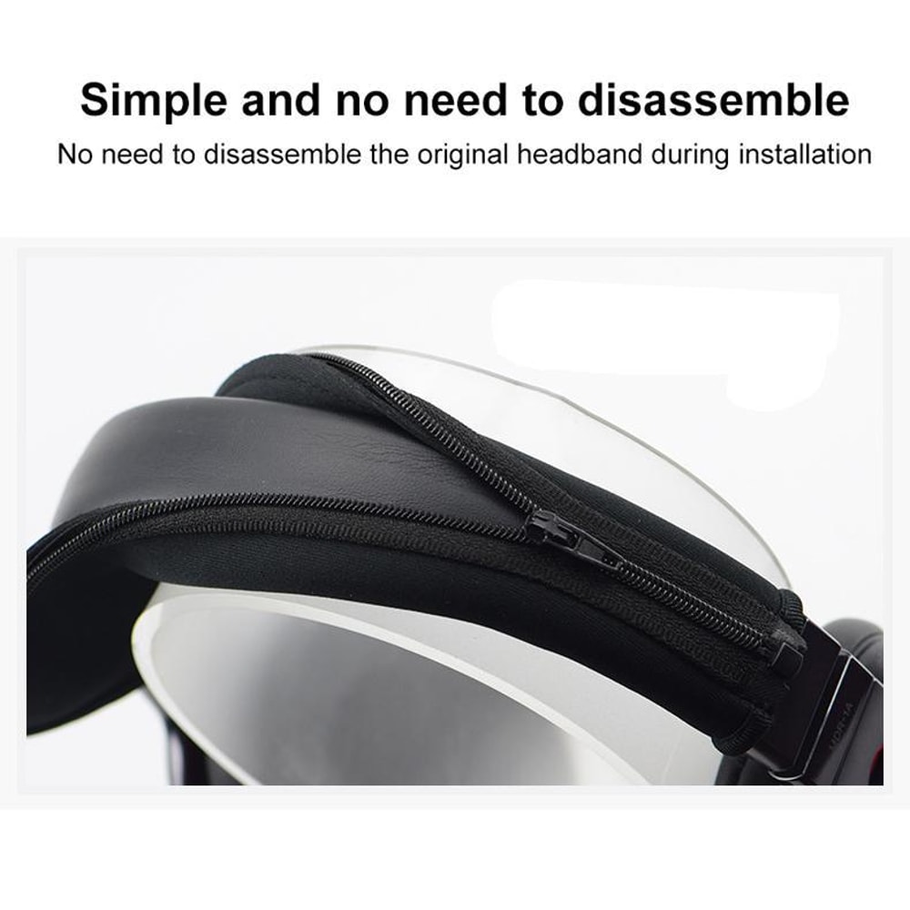 Premium Neoprene Zipper Replacement Headband Cushion Pad For ATH MSR7 Headphones 7