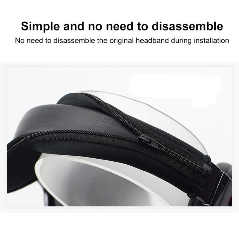Premium Neoprene Zipper Replacement Headband Cushion Pad For ATH MSR7 Headphones 7