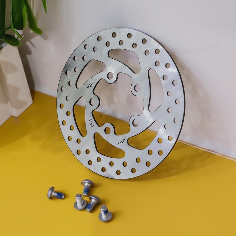 Premium 110mm Stainless Steel Disc Brake Replacement For M365 1S Scooter 3