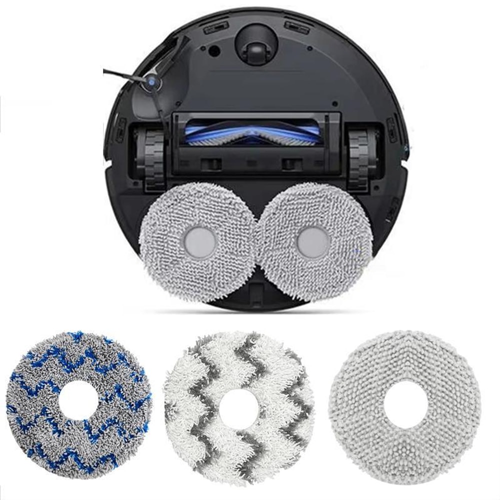 Replacement Mop Pads For Ecovacs Deebot T50 PRO Series 3 Pack Microfiber 1
