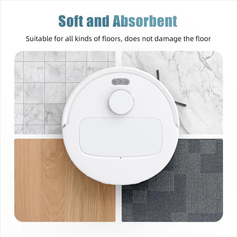 Replacement Mop Pads For Ecovacs Deebot T50 PRO Series 3 Pack Microfiber 2